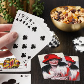 Jeu De Cartes Femme au chapeau rouge (In Situ)
