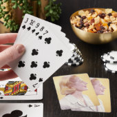 Jeu De Cartes Femme blonde (In Situ)