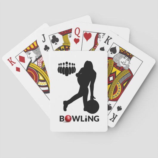 Jeu De Cartes Femme Bowling Jouer Des Cartes (dos)