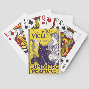 Jeu De Cartes Femme Classique Art Nouveau, Œuvre d'Art aux Fleur