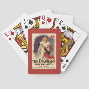 Jeu De Cartes Femme de Diaphane de La saupoudrant l'affiche de