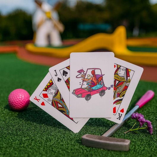 Jeu De Cartes Femme de la rue de dessin