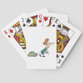 Jeu De Cartes Femme drôle transportant des bagages émotionnels (dos)