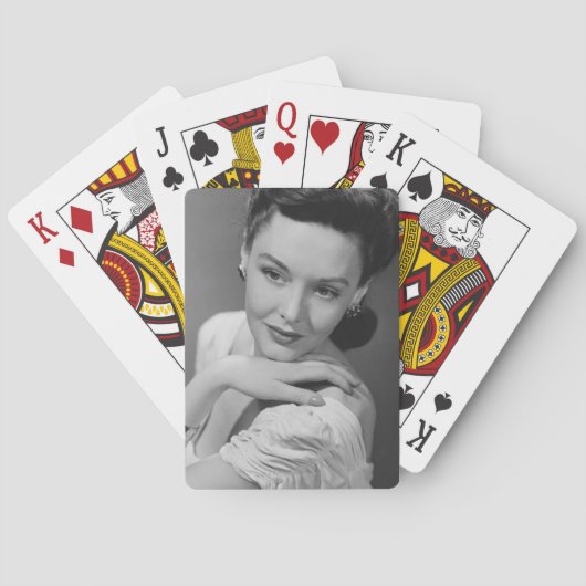 Jeu De Cartes Femme en robe de soirée (dos)