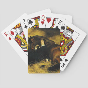 Jeu De Cartes Femme et Cheval