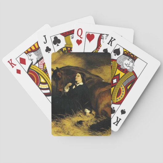 Jeu De Cartes Femme et Cheval (dos)
