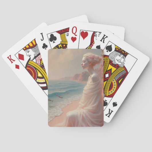Jeu De Cartes Femme éthérée sur Dreamy Beach (dos)