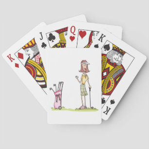 Jeu De Cartes Femme Golfer