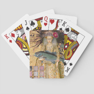 Jeu De Cartes Femme Poisson Vintage Gothique Classique