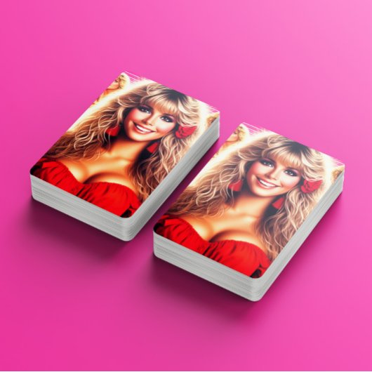 Jeu De Cartes Femme Rétro-onde 80