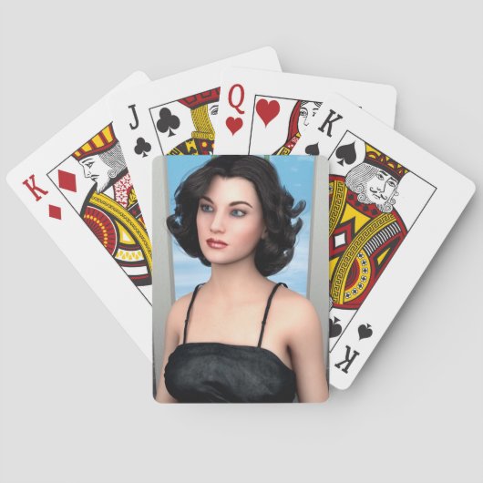 Jeu De Cartes Femme Vintage (dos)