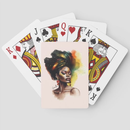Jeu De Cartes Femmes afro-américaines autonomes (2) (dos)