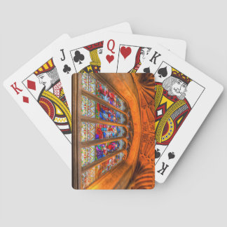 Jeu De Cartes Fenêtre en verre teinté d'abbaye