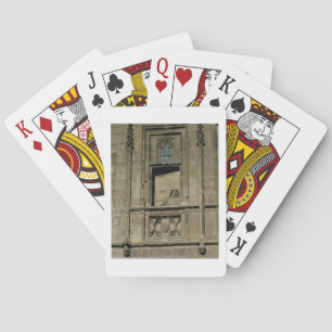 Jeu De Cartes Fenêtre fictive sur la façade d'entrée avec une fi