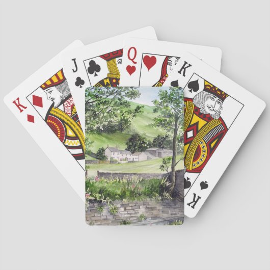 Jeu De Cartes Ferme près de Thirlmere, Lake District, Angleterre (dos)