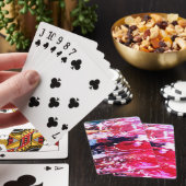 Jeu De Cartes Festivité variation rose (In Situ)