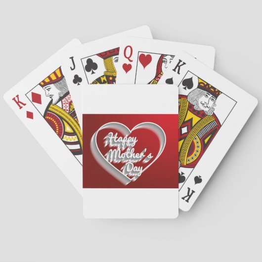 Jeu De Cartes fête de la mère heureuse (dos)