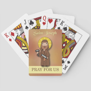 Jeu De Cartes Fête de la Saint-Joseph Priez pour Nous Simple Cat
