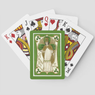 Jeu De Cartes Fête de la Saint-Patrick Irlandaise Religieuse Cat