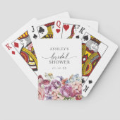 Jeu De Cartes Fête de mariage floral (dos)