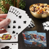 Jeu De Cartes Fête de Noël des Chiens de Dalmatie (In Situ)
