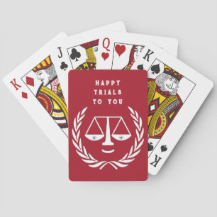 Jeu De Cartes Fête de remise de diplôme de l'école de droit d'av