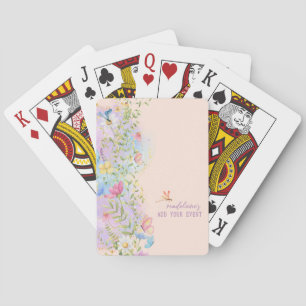 Jeu De Cartes Fête des mariées Jardin Floral Fleur sauvage