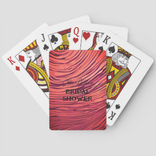 Jeu De Cartes Fête des mariées Opulent Satin Rouge