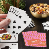 Jeu De Cartes Fête des mariées personnalisée Abstraite Checker r (In Situ)