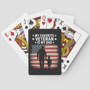 Jeu De Cartes Fête des pères Jour des vétérans Papa fière