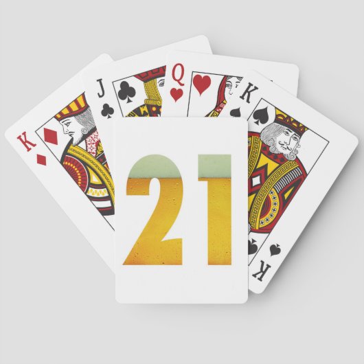 Jeu De Cartes Fêter le 21e anniversaire (dos)