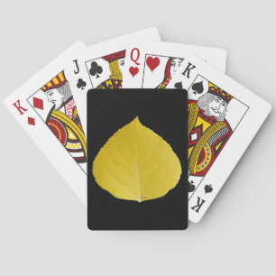 Jeu De Cartes Feuille d'Aspen jaune #5