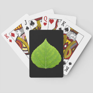 Jeu De Cartes Feuille d'Aspen vert #11