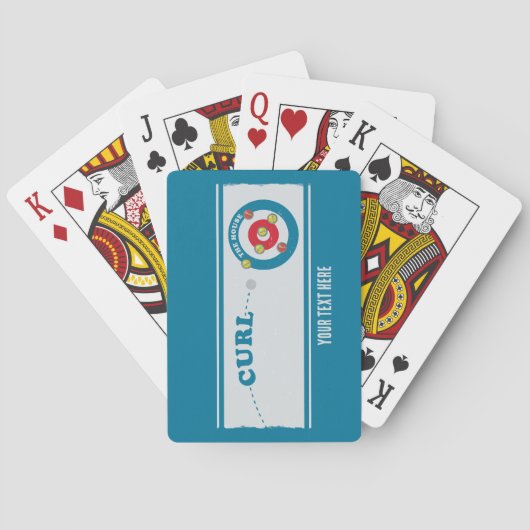 Jeu De Cartes Feuille de curling Pierre de curling (dos)