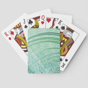Jeu De Cartes Feuille de palmier de plante verte douce