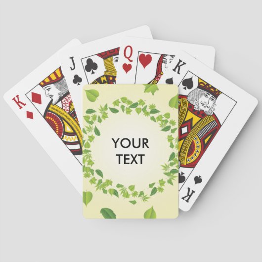 Jeu De Cartes Feuille du printemps (dos)