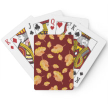 Feuilles automnales d'automne rouge orange