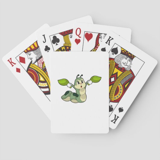 Jeu De Cartes Feuilles Caterpillar (dos)