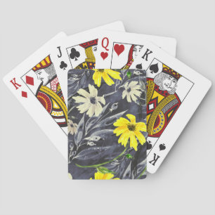 Jeu De Cartes Feuilles d'automne, baies : motif d'aquarelle.