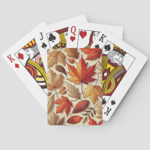 Jeu De Cartes feuilles d'automne classiques