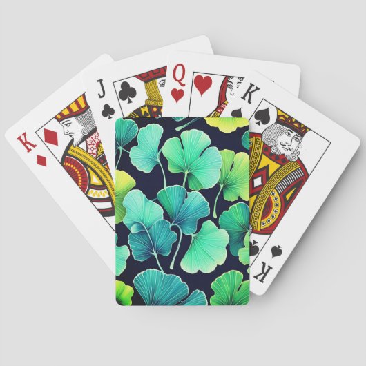 Jeu De Cartes Feuilles de Ginko biloba (dos)