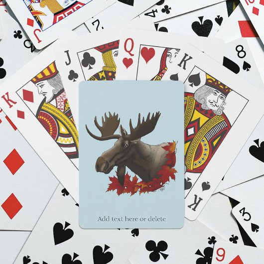 Jeu De Cartes Feuilles de l'érable rouge orignal