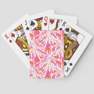 Jeu De Cartes Feuilles de palmiers tropicaux