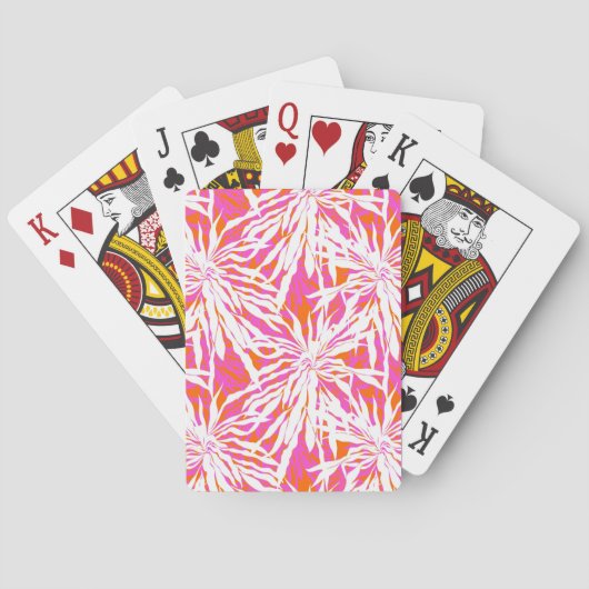 Jeu De Cartes Feuilles de palmiers tropicaux (dos)