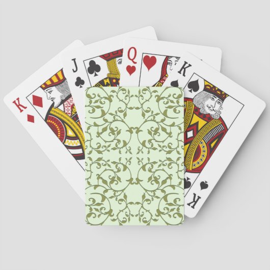 Jeu De Cartes Feuilles d'olive défilantes (dos)