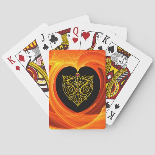 Jeu De Cartes FEUILLES D'OR, jaune orange noir (dos)