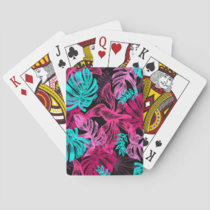 Jeu De Cartes Feuilles tropicaux