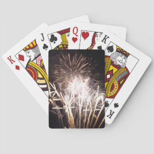 Jeu De Cartes Feux d'artifice blancs et or I Célébration patriot