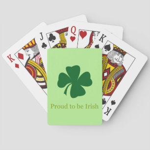 Jeu De Cartes Fier d'être Irlandais à jouer des cartes