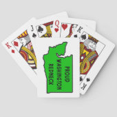 Jeu De Cartes Fier Washington Redneck (dos)